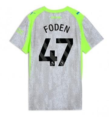 Manchester City Phil Foden #47 Tredjetrøje Dame 2025-26 Kortærmet